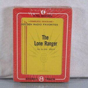 SEALED Vintage Stereo 8-track tape The Lone Ranger, Golden Radio Favorites 1954,